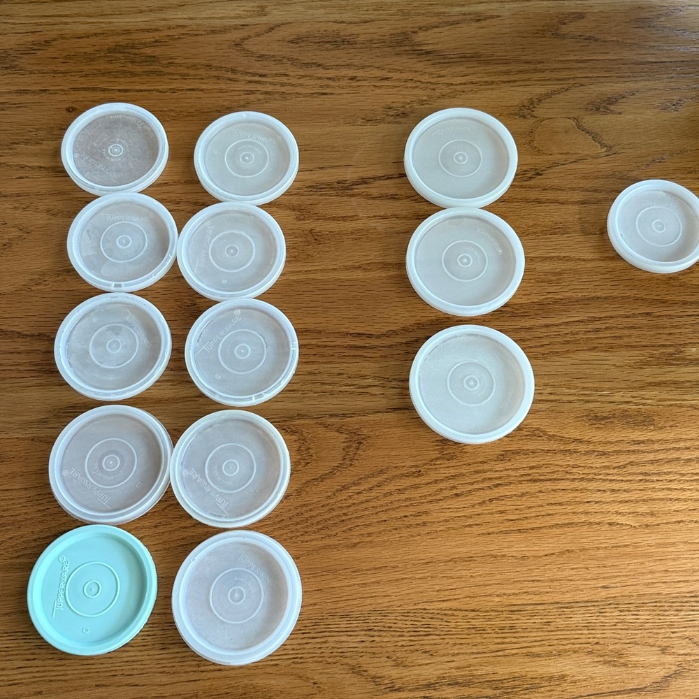Tupperware Plastic Lids 297 296 1347